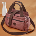 High capacity multi-pocket crossbody handbag
