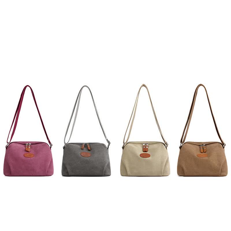 Lightweight Canvas Crossbody Bag for Women | Small Shoulder Purse