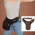 Medieval vintage leather waist bag