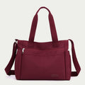 Minimalistic Nylon Tote Bag for Women – Large Handbag for School & Fitness