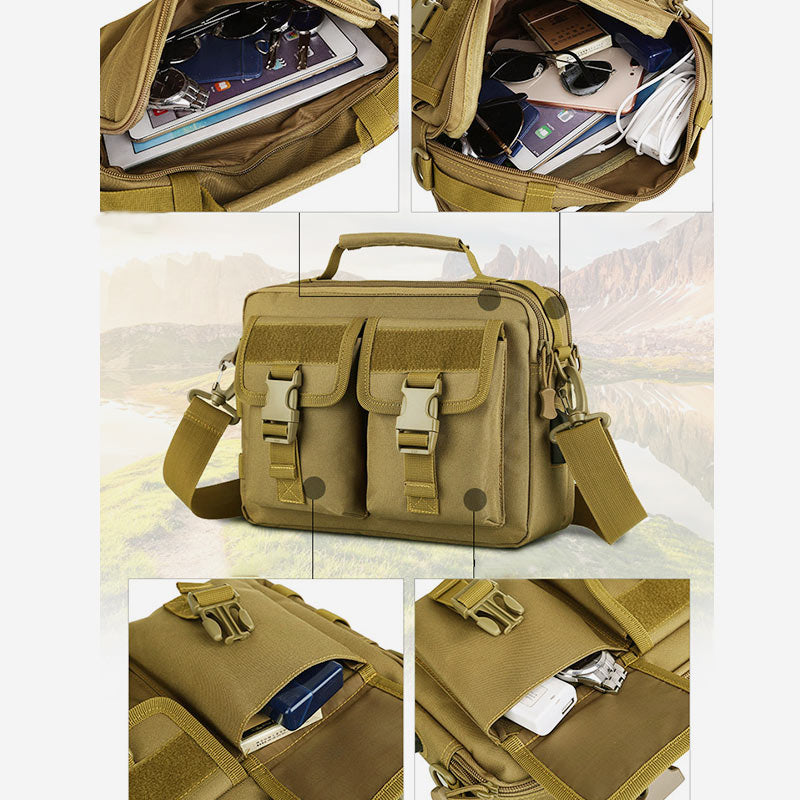 Men's USB charging waterproof outdoor messenger bag