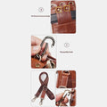 Genuine Leather Waist Bag – Multifunctional Messenger & Shoulder Bag for Men