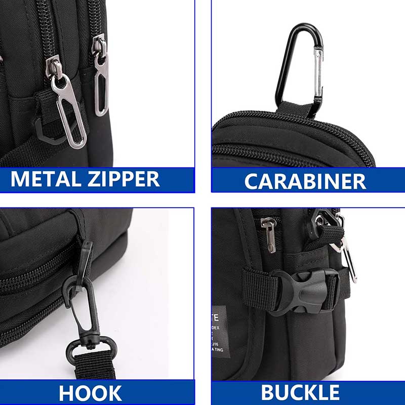 Waterproof Multifunction Solid Crossbody Bag – The Ultimate Daily Companion