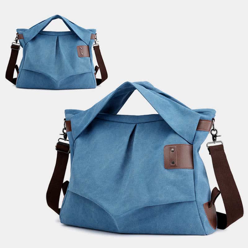 Large Capacity Canvas Handbag for Women – Crossbody Tote & Hobo Bag
