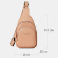 Sling Backpack Chest Bag for Women Small Leather Crossbody Bag