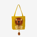 Pet Carrier for Small Animals - Travel Canvas Shoulder Bag with Cute Lion Design