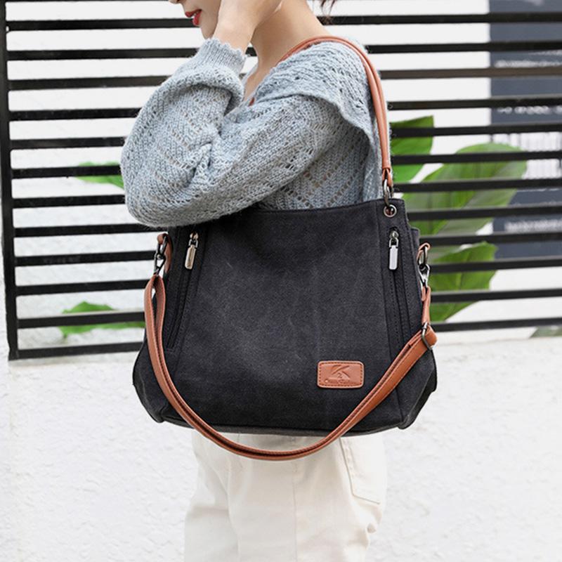 Large Capacity Casual Canvas Crossbody Bag for Women – Stylish & Practical