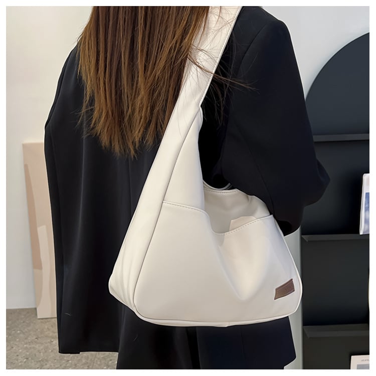 Simple leather tote bag👜