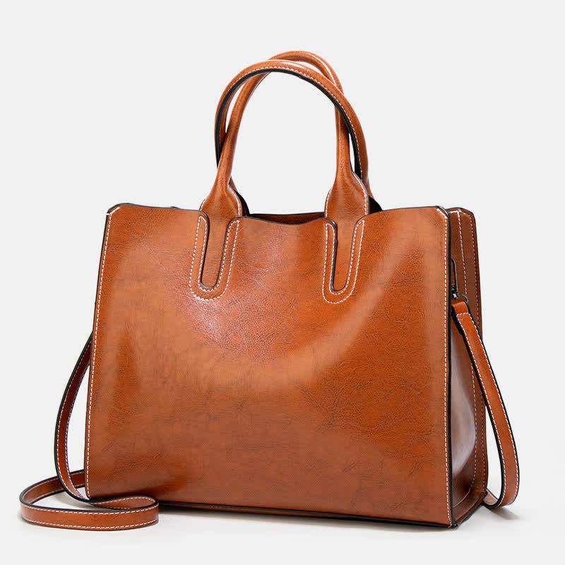 Laptop Tote Bag for Women – Business Work Bag & Casual Leather Handbag