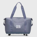 Tote Bag for Travel with Pull Rod & Oblique Folding Storage – Large Capacity Nylon Travel Sleeve