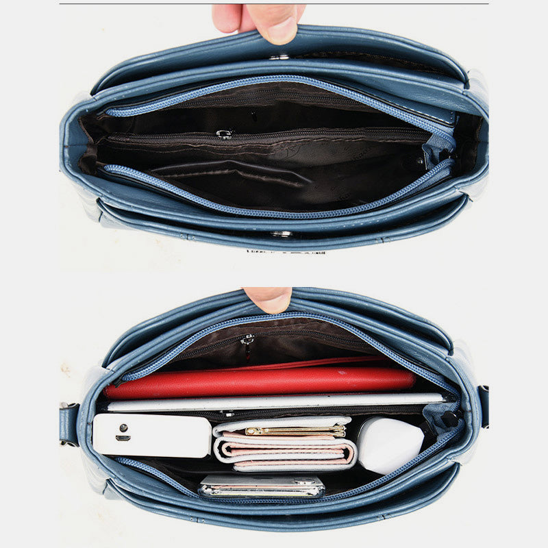 Women's PU leather crossbody shoulder bag