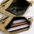 Vintage Canvas Messenger Bag – Large Capacity Shoulder Bag for Daily Use