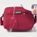 Casual Crossbody Bag for Women – Waterproof Triple Layers Nylon Bag
