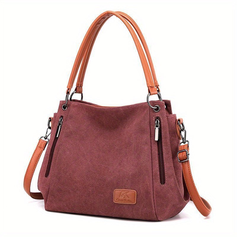 High - Quality Canvas Large Capacity Tote Bag – Perfect for Everyday and Travel
