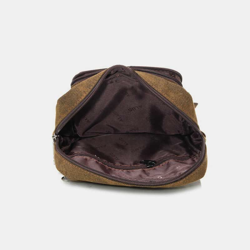 Men's lightweight outdoor canvas crossbody sling bag