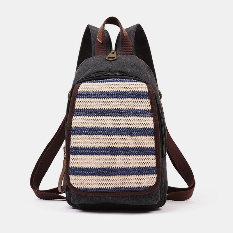 Canvas Sling Bag for Women – Small Sling Backpack Shoulder Bag