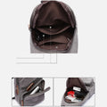 Canvas Sling Bag Crossbody Backpack – Casual Rucksack with USB Charging Port