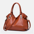Women's Leather Tote Shoulder Bag | Top - Handle Satchel Hobo Purse
