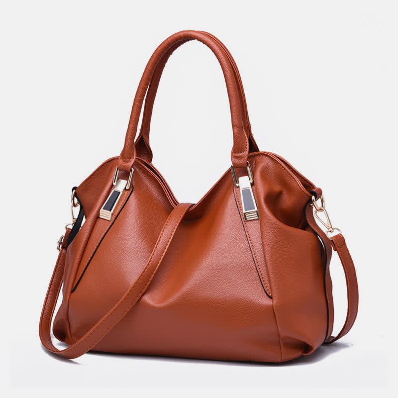 Women's Leather Tote Shoulder Bag | Top - Handle Satchel Hobo Purse