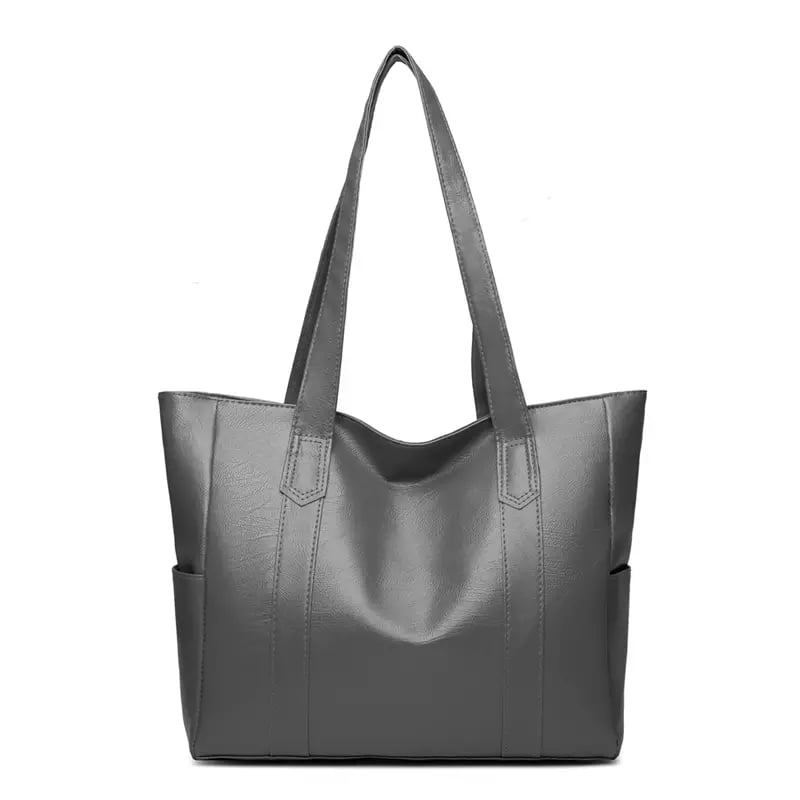 Solid color simple Large Capacity Tote Bag