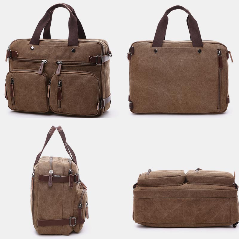 3 Way - Use Large Capacity British Style Briefcase – Versatile Elegance for Work and Travel