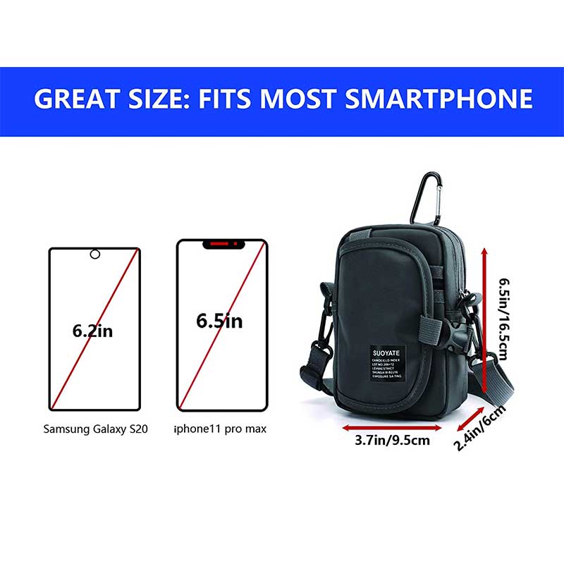 Waterproof Multifunction Solid Crossbody Bag – The Ultimate Daily Companion