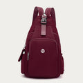 Multifunctional Sling Backpack for Women – Waterproof Nylon Crossbody Bag with Adjustable Strap for Daily Use