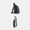 Anti - theft Slim Sling Bag for Men | Genuine Leather Crossbody Chest Bag