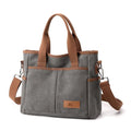 Women's large capacity canvas shoulder bag