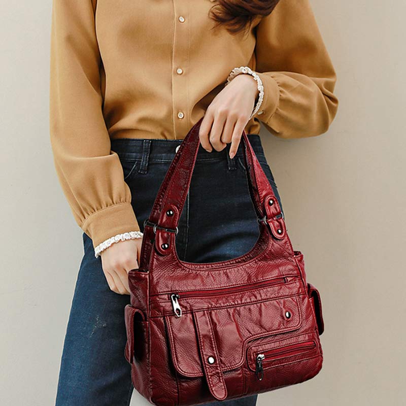 Women Handbags and Purse – Large Double Compartment Hobo Bag Tote