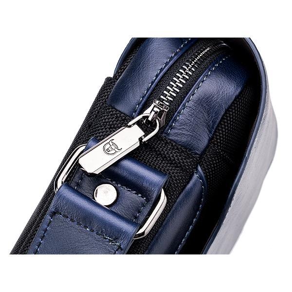 Genuine Leather Business Crossbody Bag for Work, Travel & Daily Use
