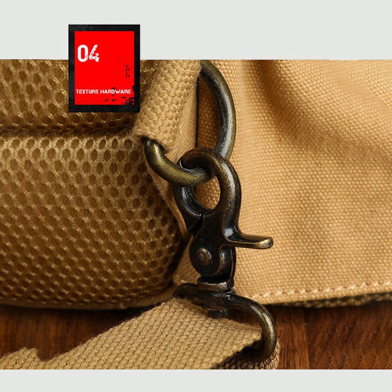 Sling Bag for Men – Retro Canvas Crossbody Chest Bag, Lightweight & Versatile for Daily Use and Travel