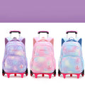 Durable Nylon Rolling Backpack for Kids – School Bag with Wheels, Adjustable Straps