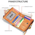 Men's RFID anti-theft retro leather wallet