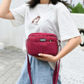 Casual Crossbody Bag for Women – Waterproof Triple Layers Nylon Bag