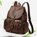 Vegan Leather Backpack for Women – Vintage Casual Daypack Purse for Ladies & Girls