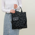 Floral Crossbody Tote Bag – Cute Nylon Shoulder Purse for Office & Daily Use
