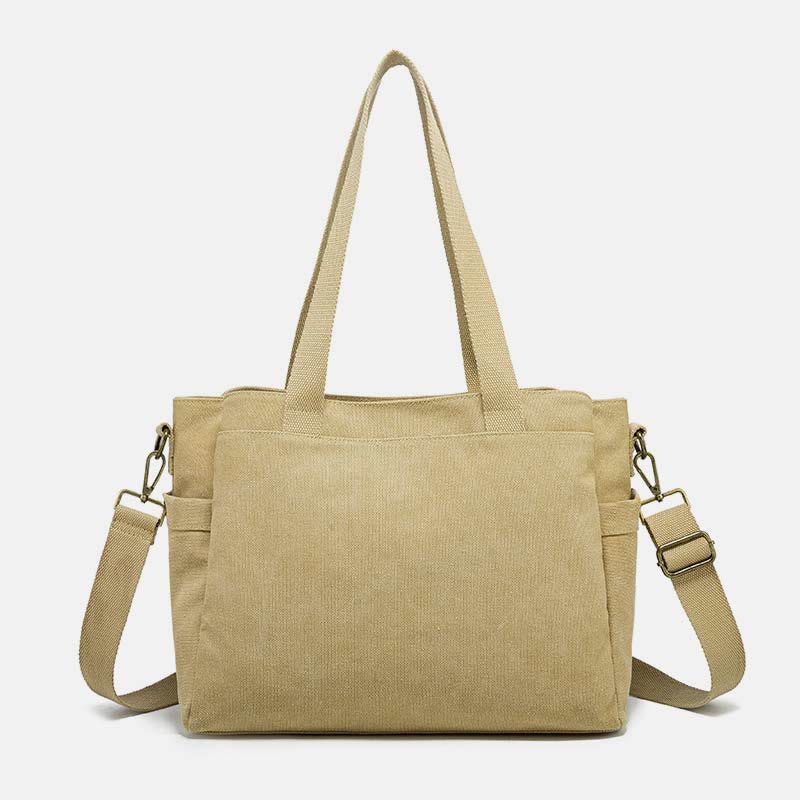 Ampia Borsa di Tela Unisex per Tutti i Giorni
