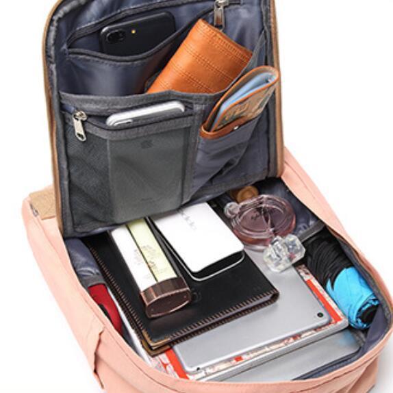 Large capacity waterproof colorblock laptop backpack