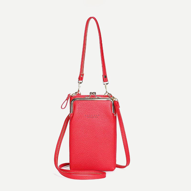 Women's Vegan Leather Crossbody Phone Purse with Card Slot | Stylish Shoulder Bag