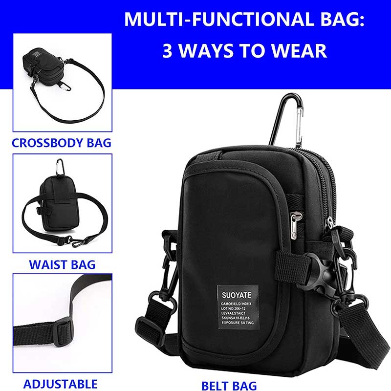 Waterproof Multifunction Solid Crossbody Bag – The Ultimate Daily Companion