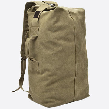 Men's large canvas backpack for sports and travel