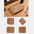RFID Antimagnetic Vintage Genuine Leather Wallet