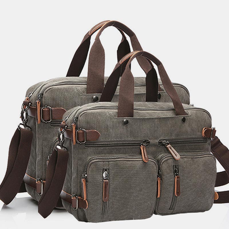3 Way - Use Large Capacity British Style Briefcase – Versatile Elegance for Work and Travel