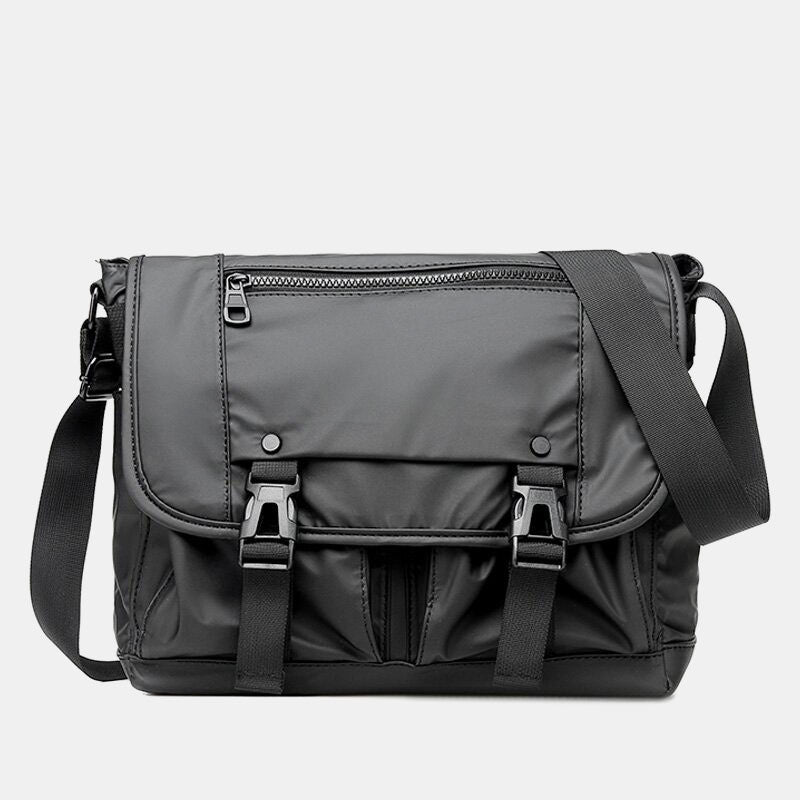 Men's vintage waterproof multi-pocket messenger bag