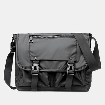 Men's vintage waterproof multi-pocket messenger bag