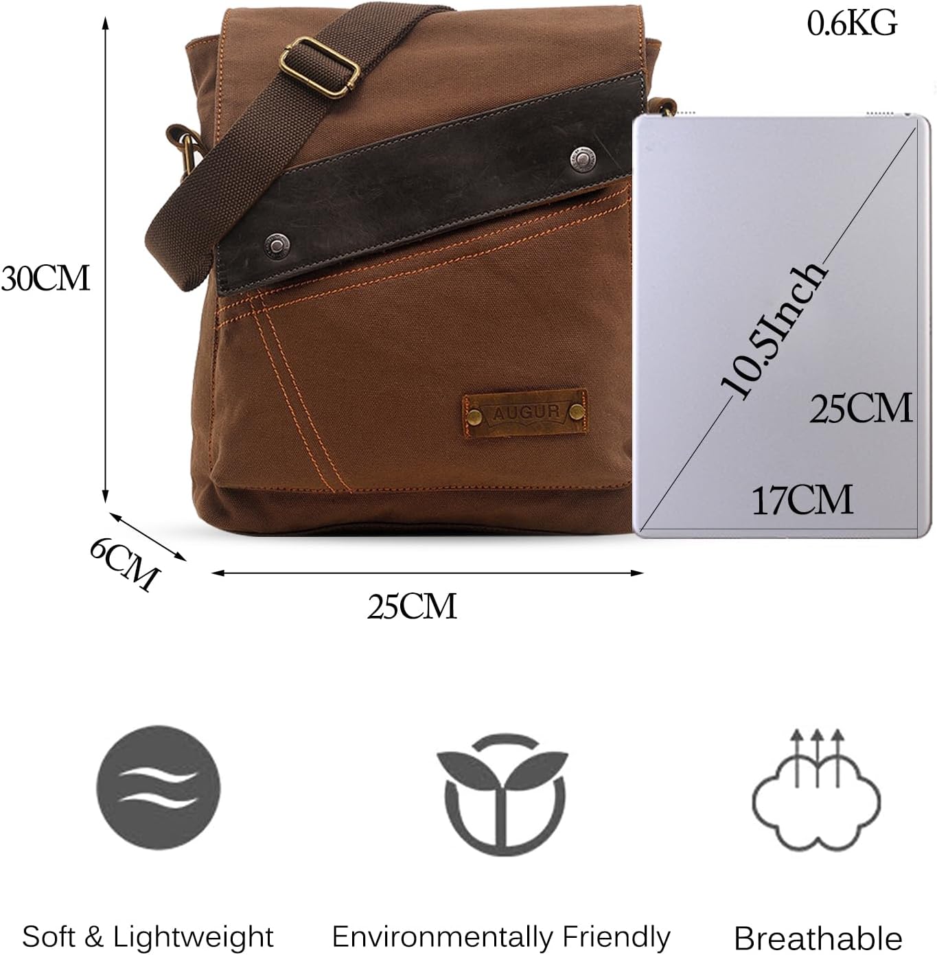 Business Messenger Canvas Shoulder Bag