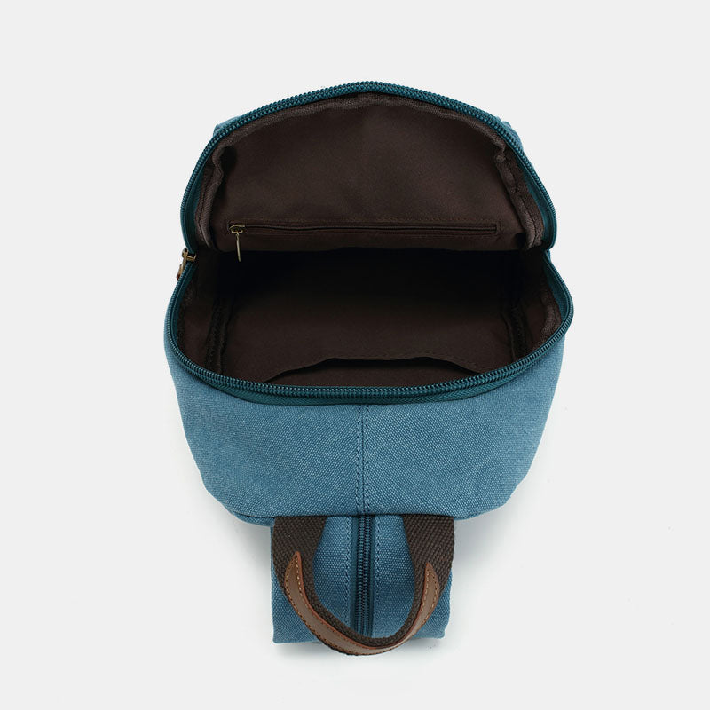 Women's small canvas sling backpack