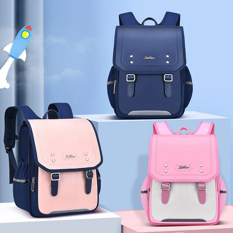 Reflective waterproof kids school backpack