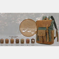 Vintage Canvas Backpack with Genuine Leather Accents – Casual Laptop Travel Rucksack for Men & Women